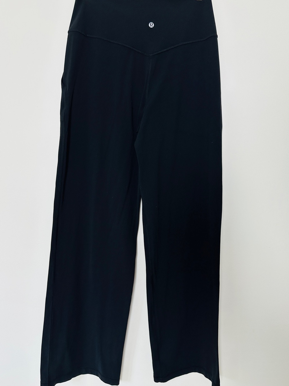 Lululemon Align High Rise Wide Leg Pants Black Size 10 32 Inseam Yoga Pants